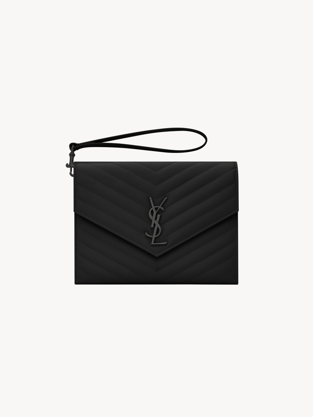 CASSANDRE FLAP POUCH IN GRAIN DE POUDRE LEATHER