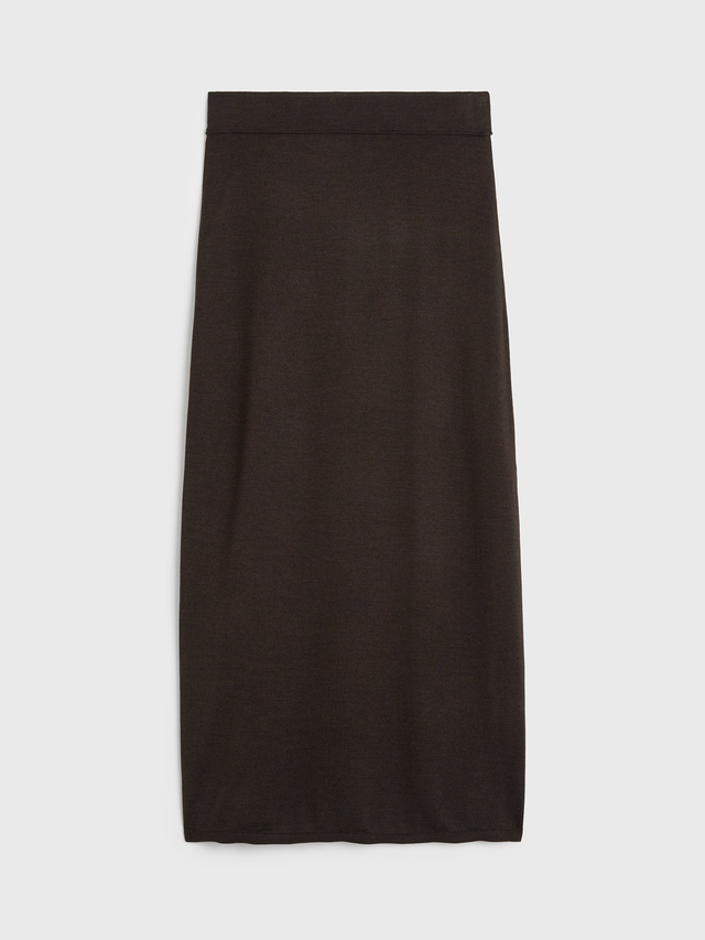 Long knit skirt fondante