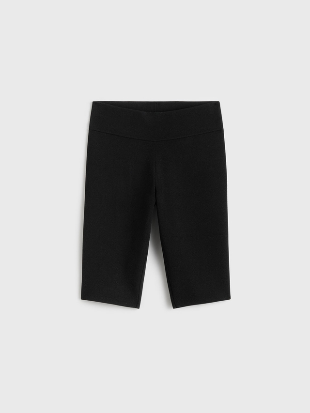 Capri knit shorts black