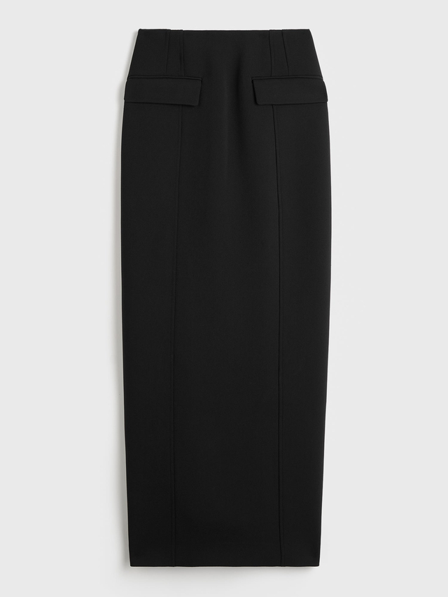 Pocket suit skirt black