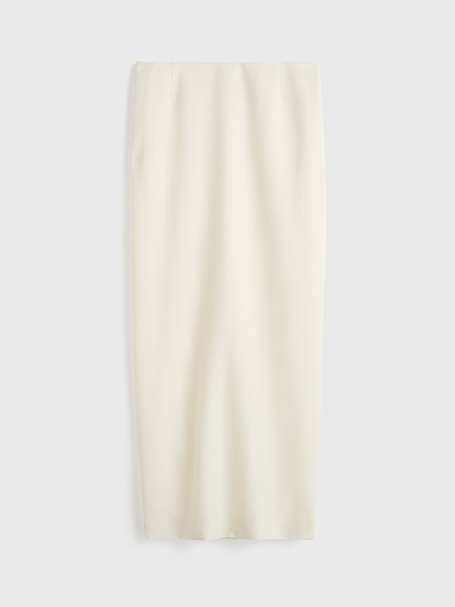 Light wool skirt ecru