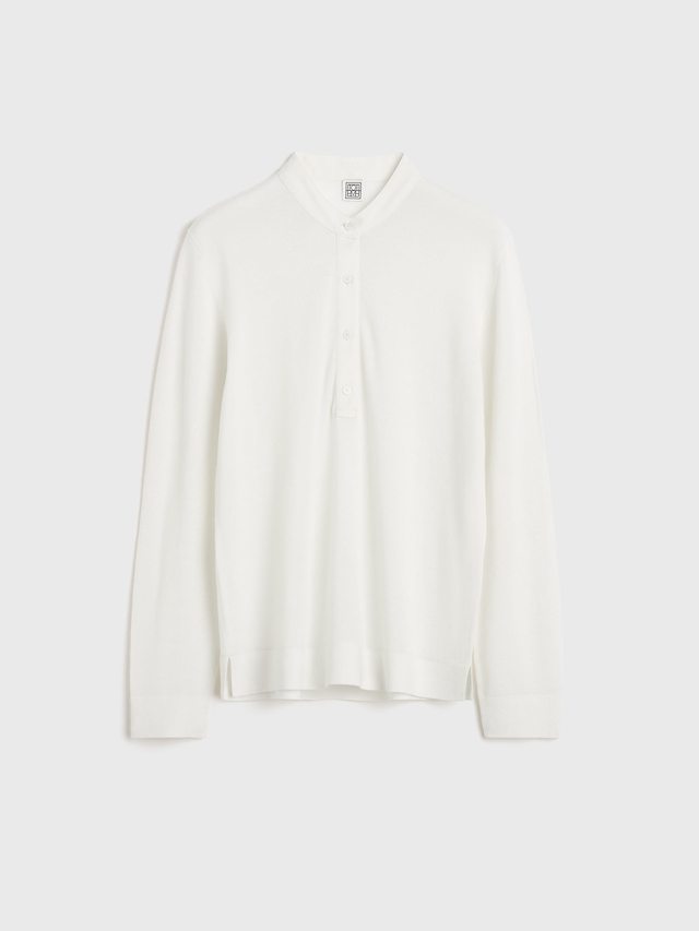 Wool silk knit off white