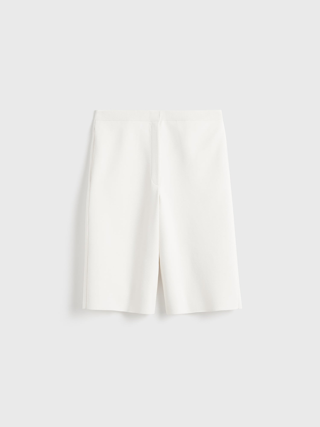Knit shorts white