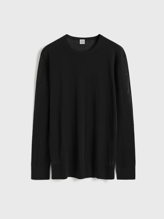 Long sleeve tee knit black