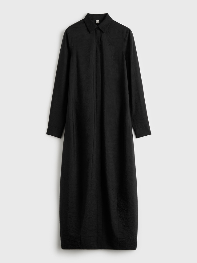 Parachute shirtdress black