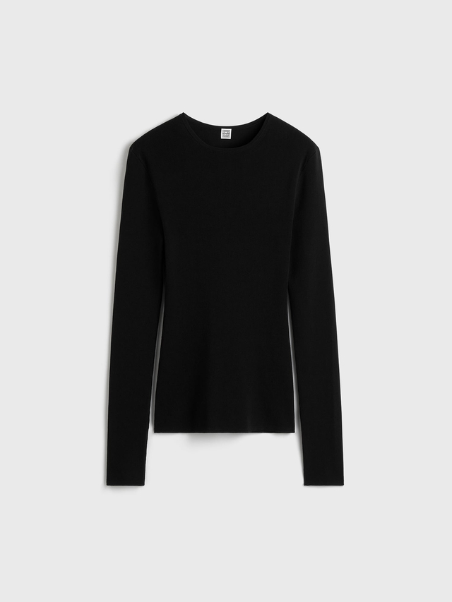 Compact cotton top black