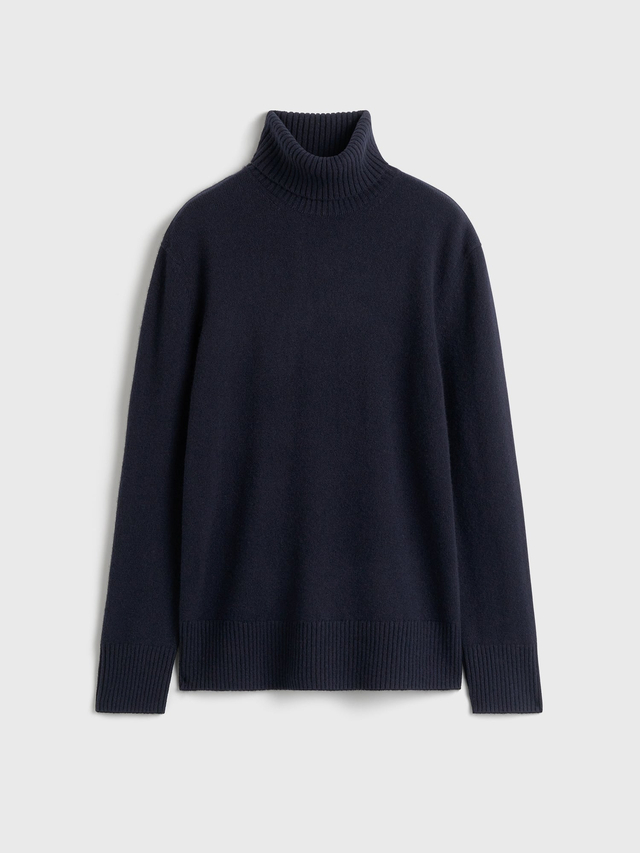 Cashmere turtleneck navy