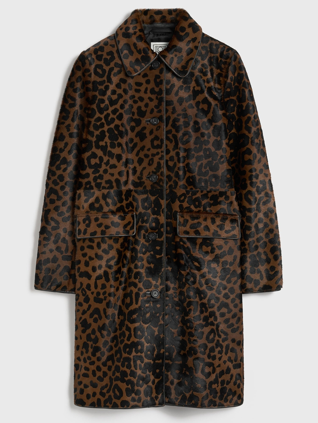 Pony hair coat leopard