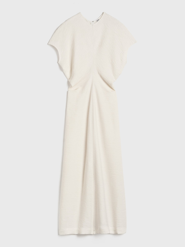 Slouch waist dress cream