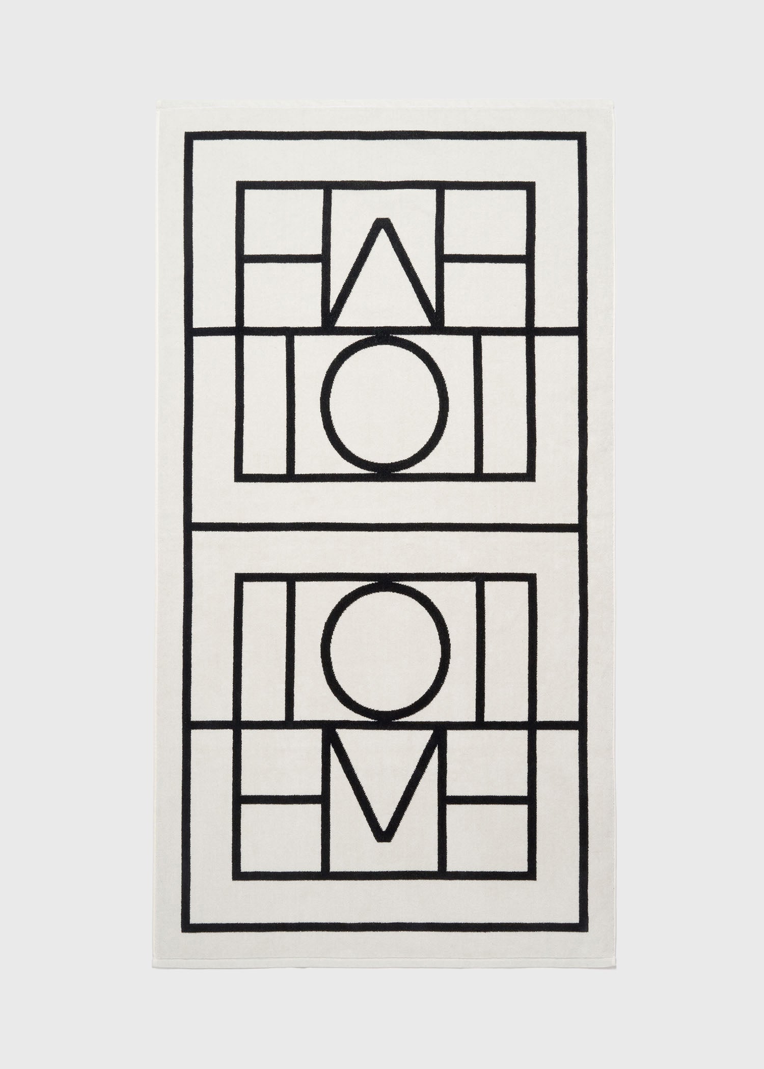 Monogram beach towel tofu
