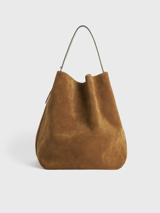 Belted tote tan