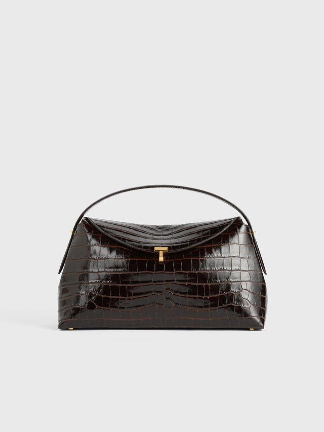 T lock top handle dark brown