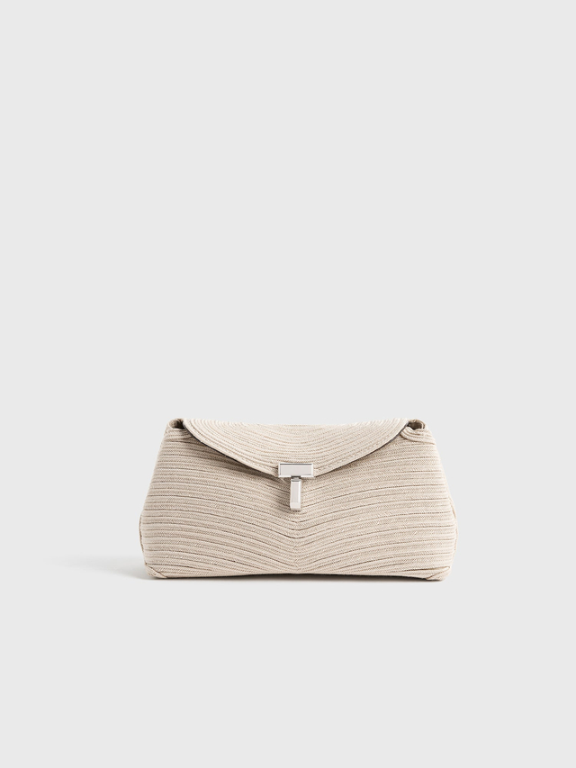 Mini t lock clutch pearl