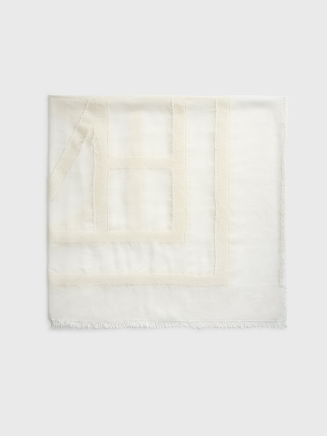 Fil coupe monogram sarong off white